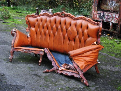 Vans lined up for business waste removal in Acton